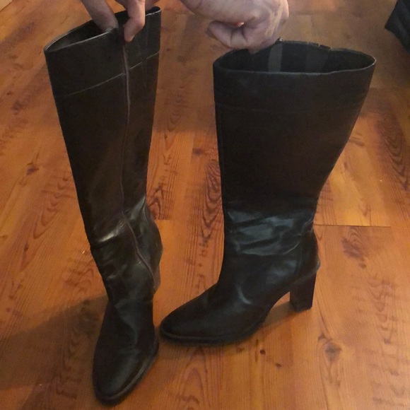 Colin Stuart Shoes - Dark Brown Knee-High Boots